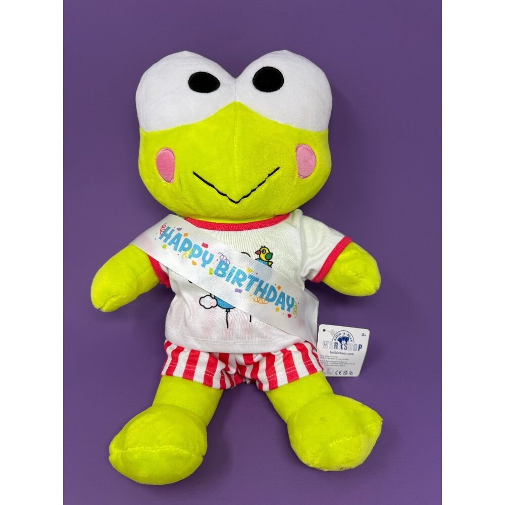 Build a Bear Workshop Keroppi w/ Outfit Sanrio Plush NWT
